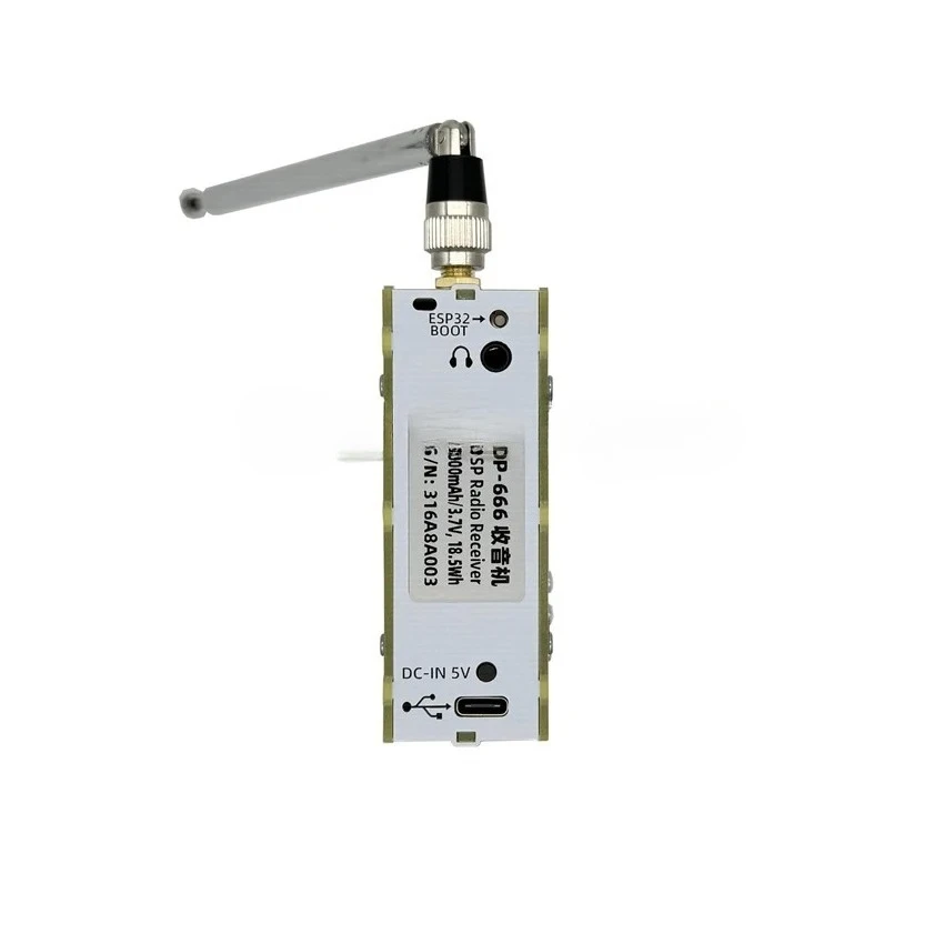 TEF6686 DSP Radio DP-666 High Sensitivity Full Band FM AM FM Shortwave 2.8-inch 320x240 Resolution 3.7V/5000mAh