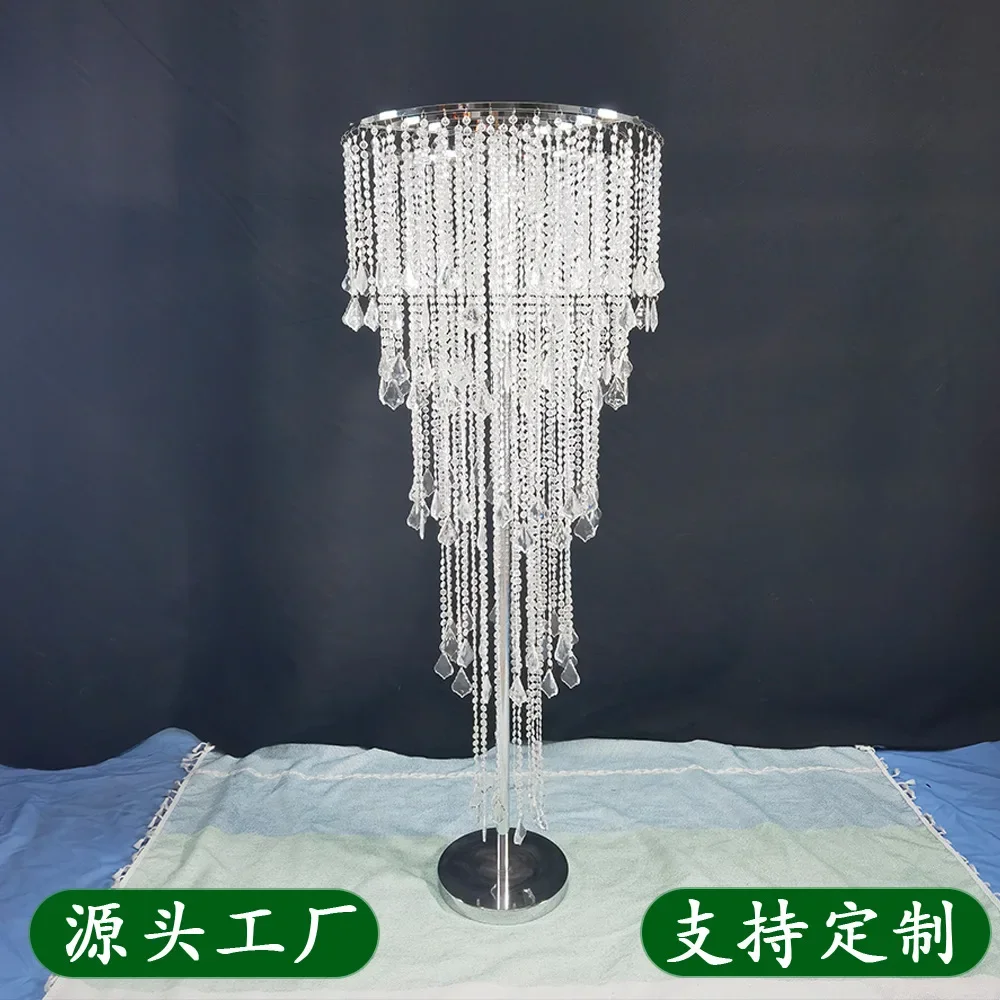 New wedding props acrylic crystal bead curtain road guide window stage wedding venue decoration flower utensils