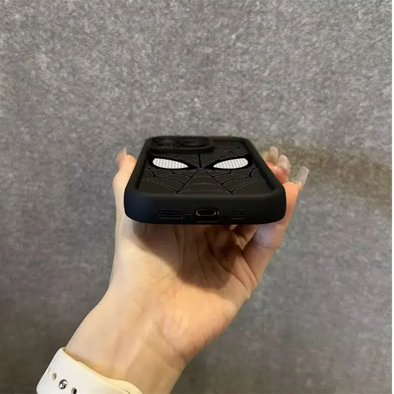 Marvel Spider Man Plain Multistep TPU Phone Case For iPhone 16 15 14 13 12 11 Pro Max XR XS 7 8 Plus Soft Silicone Cool Cover - náhled 5