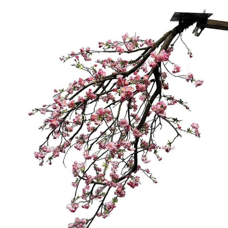 

Simulation, cherry blossoms, large, fake tree, hanging, cherry blossoms, red maple, living room