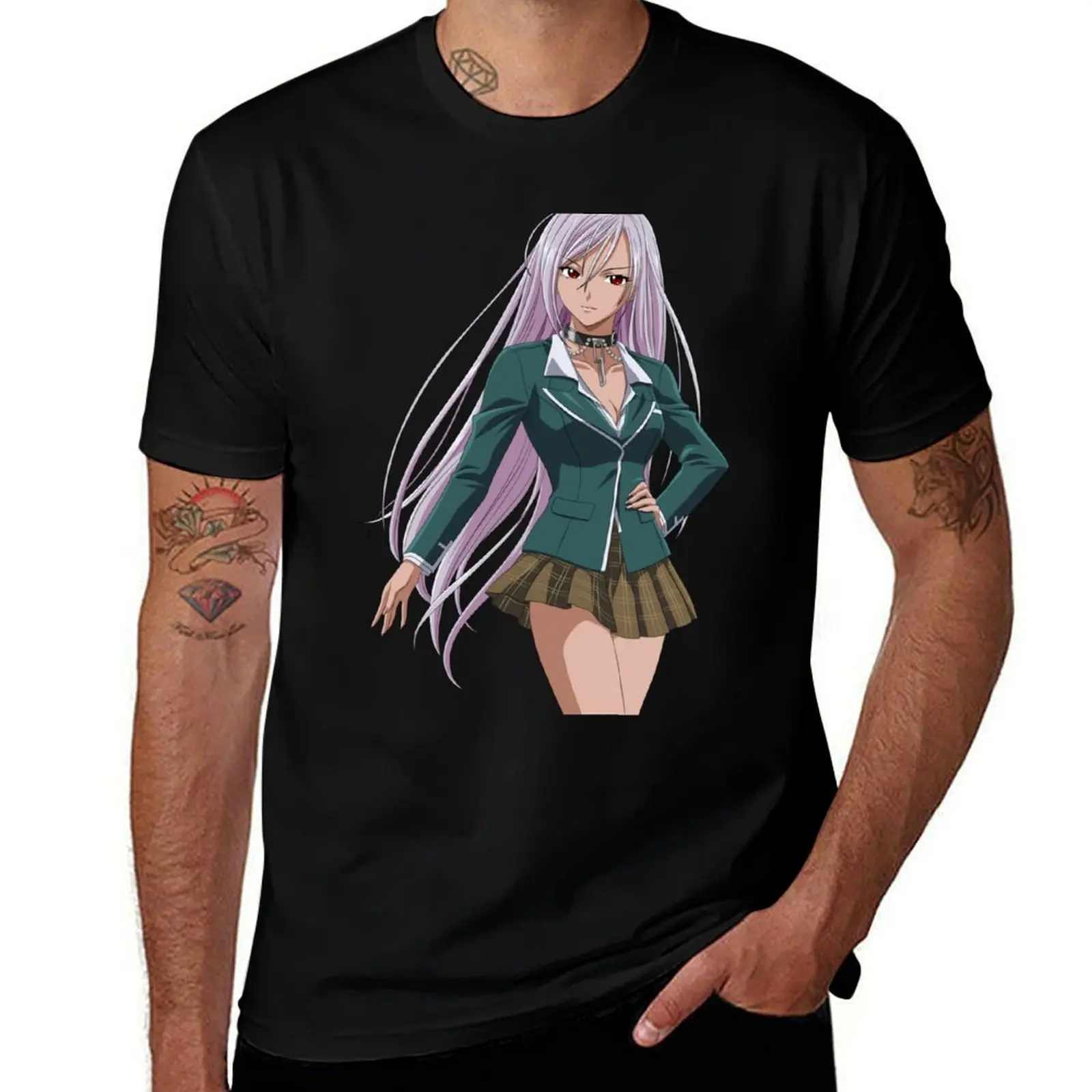 

Moka Akashiya - Rosario + Vampire T-Shirt No Iron Casual Short Sleeve Top