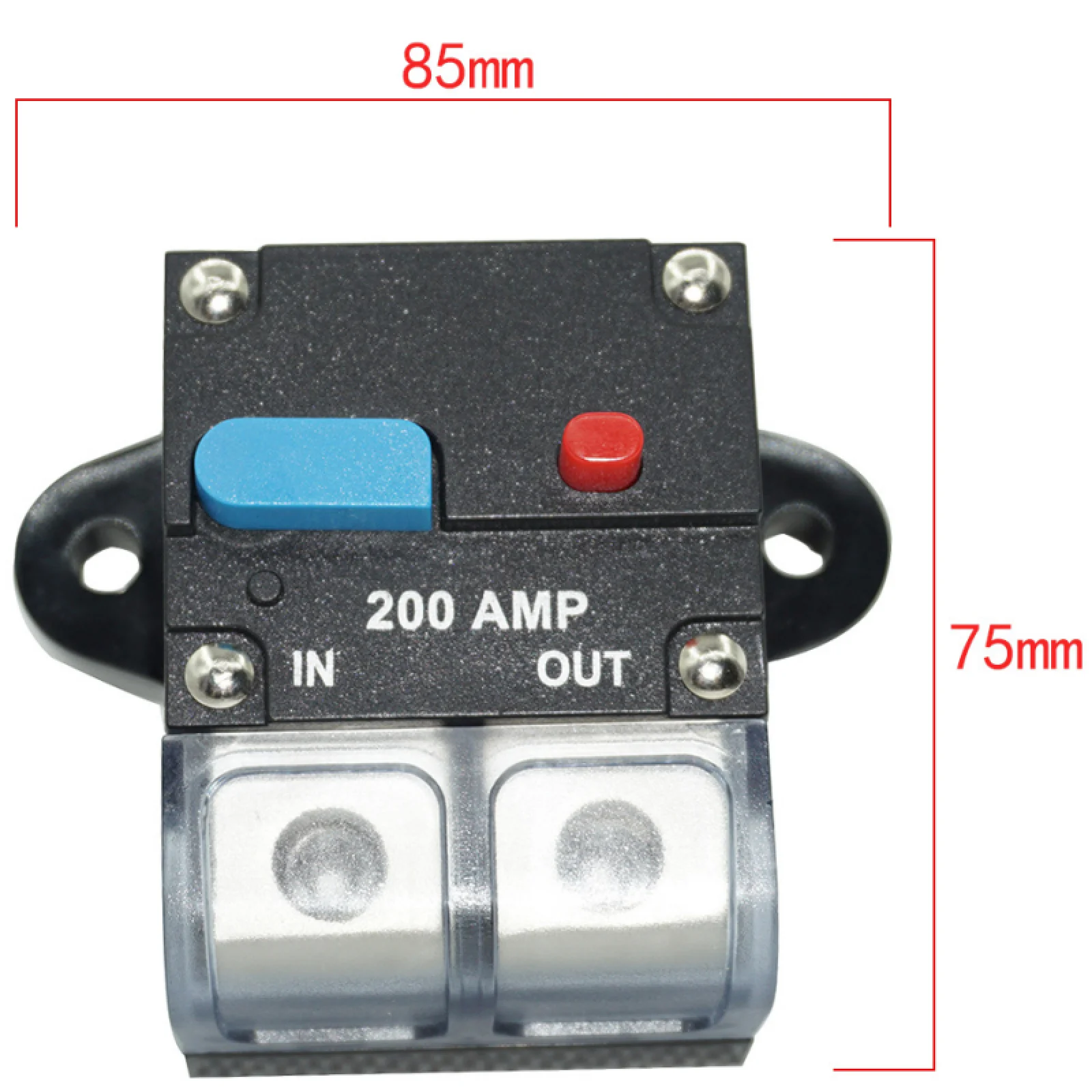 100A 200A 250A 300A Car Resettable Circuit Breaker Self-recovery Fuses For Car Manual Reset Button Fuse Auto Accessories