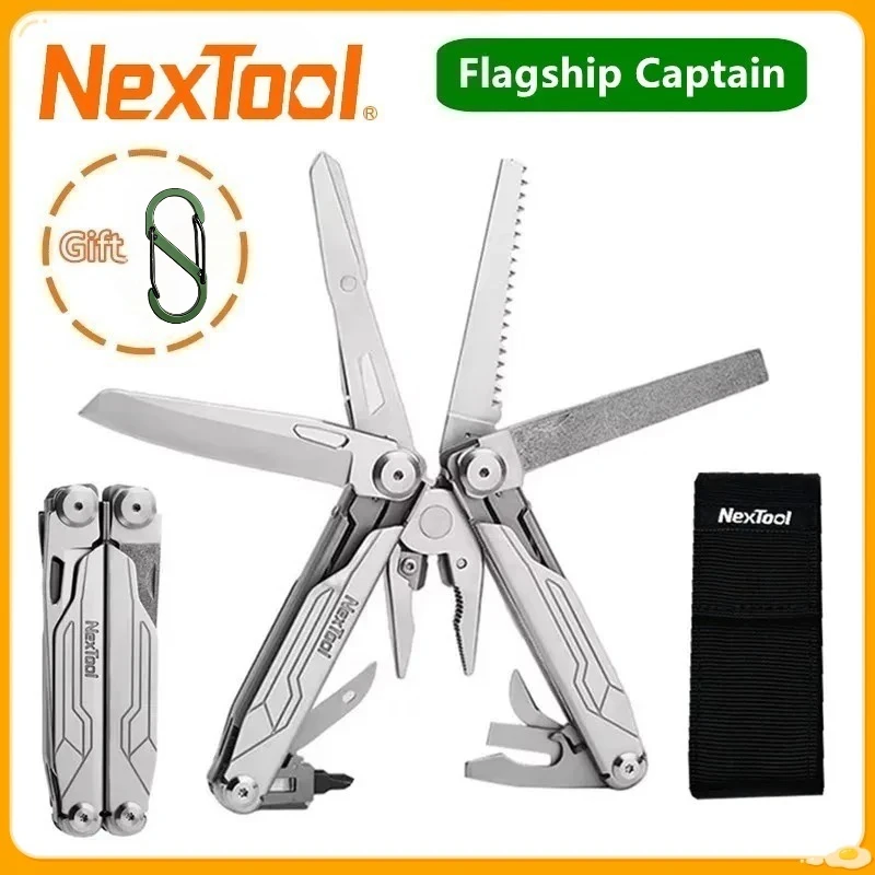 NexTool Flagship Captain Multitool Plier 19 In 1 EDC Pocket Knife Folding Hand Tool Saw Outdoor Multi-Tool Outdoor Camping
