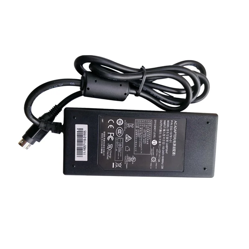 Genuine 4-Pin 12V 7A 84W Power Supply For Netgear NU-90-9120700-12 2ABP084F AC Adapter Charger 332-10781-01 330-10363-02 Adaptor