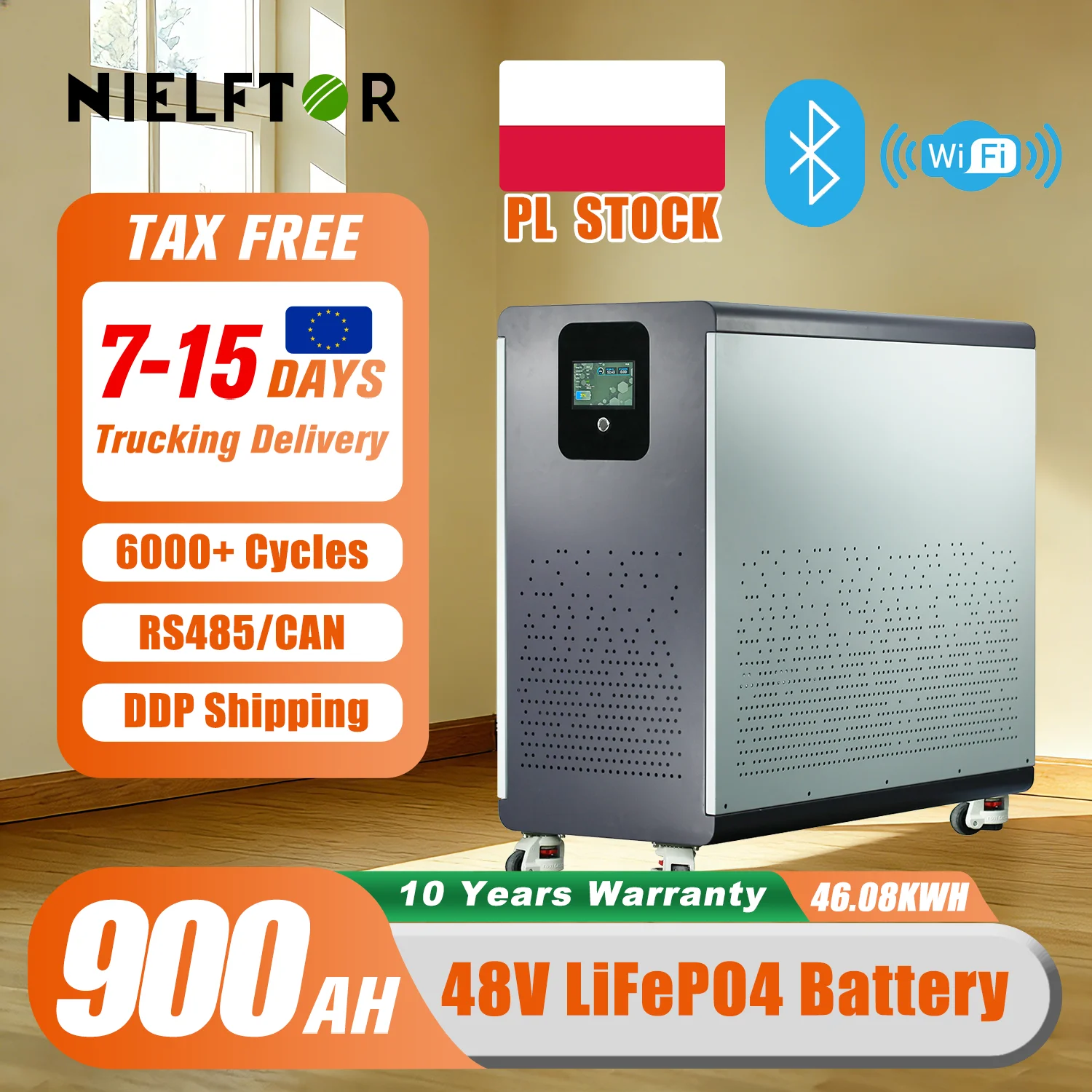 Lifepo4 48V 900Ah L…