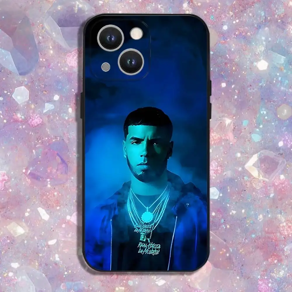 Anuel AA Real Hasta La Muerte حافظة لهاتف آيفون 16 15 14 13 12 11 Pro Max Mini X XS SE4 7 8 Plus 16E غطاء ناعم شل Fundas #2