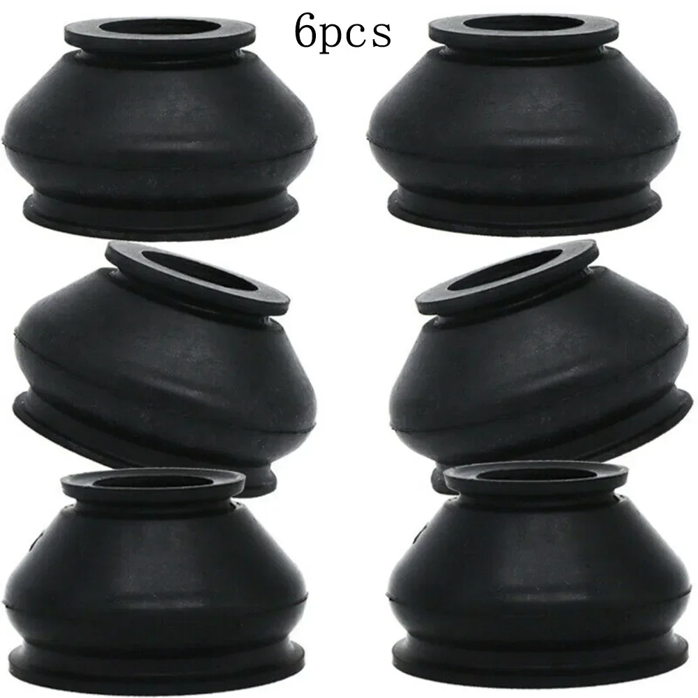 6pcs High Quality Rubber Tie Rod End And Ball Joint Dust Boots Cover Universal Ball Joint Boot Replacement Accessories