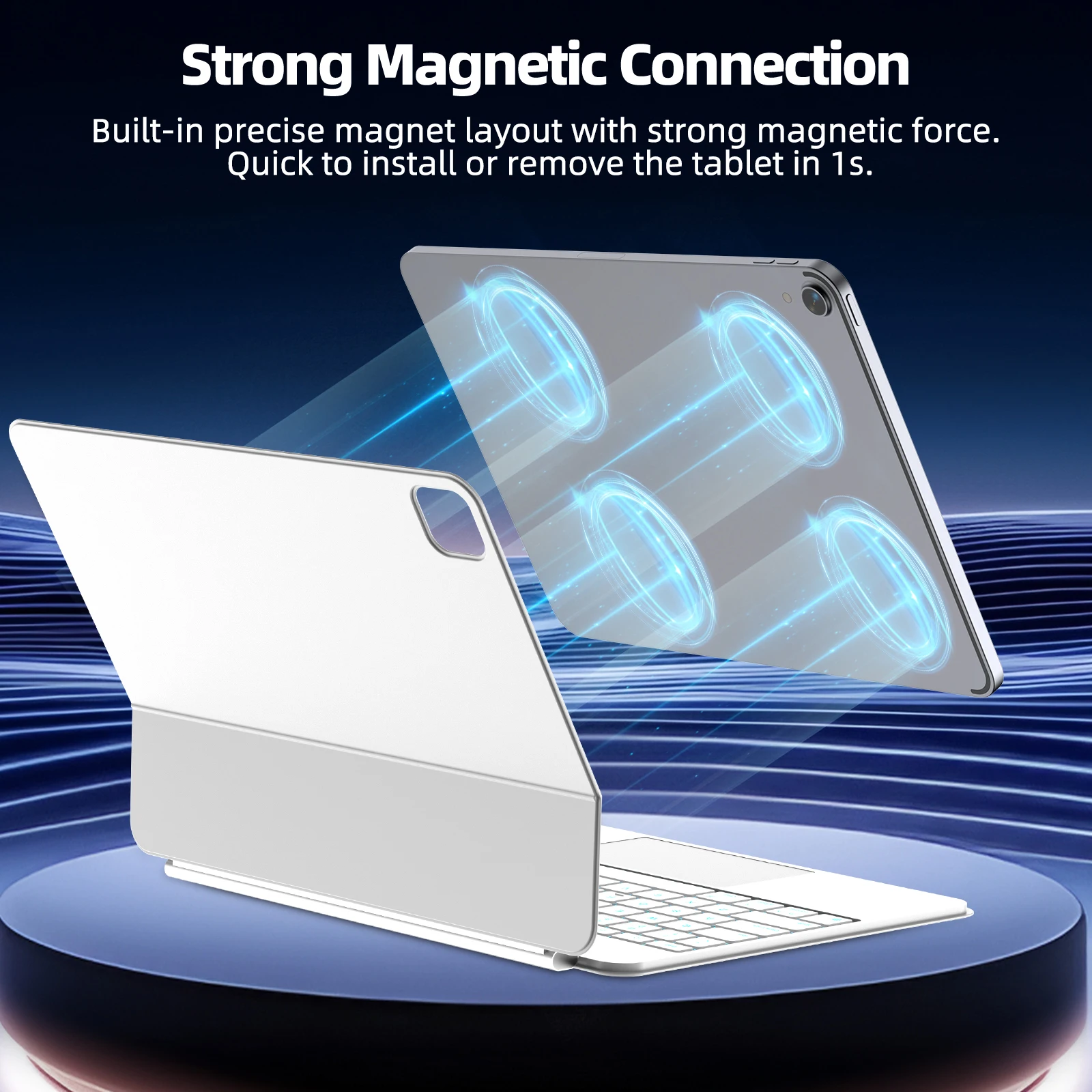 Teclado mágico ligero para iPa - Tablet Accessories Choice Store reseña y precio