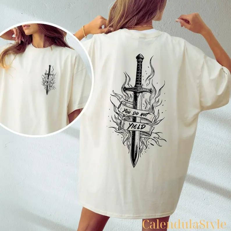 ACOTAR Front And Back Shirt, The Summer Court T-Shirt, High Lord Court Of Mist And Fury Shirts, The Night Court Shirt