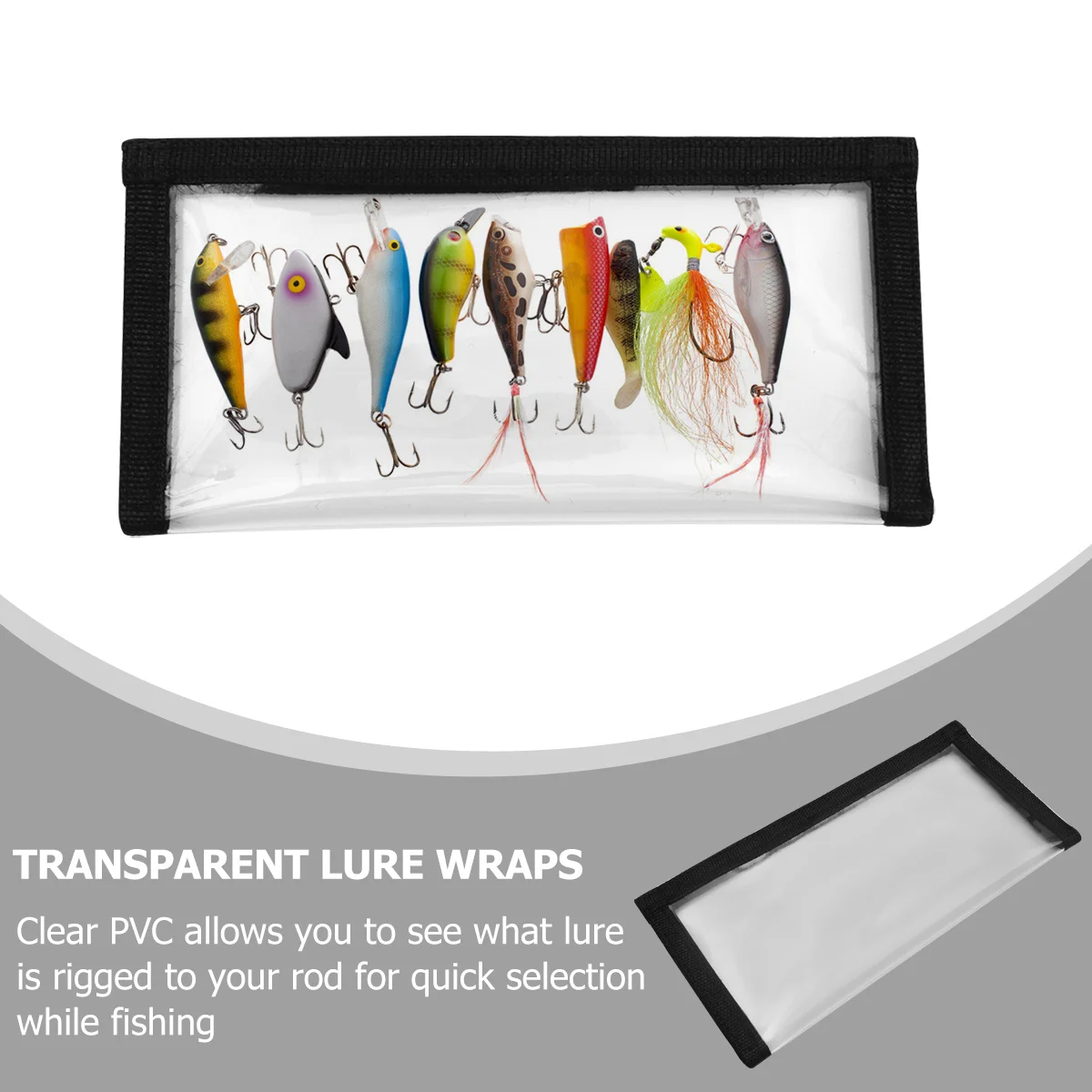 

5Pcs Fish Hook Covers Lure Wrap Protectors for Tackle Storage Anti-Tangle Design Fishing Tools Outdoor Angling Equipment