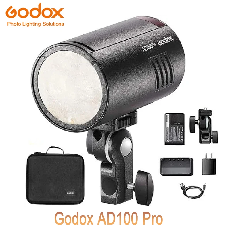 

Godox AD100 Pro Outdoor Pocket Light 100W Speedlight 2.4G Wireless TTL HSS For Sony Nikon Canon Fujifilm Olympus DSLR Camera