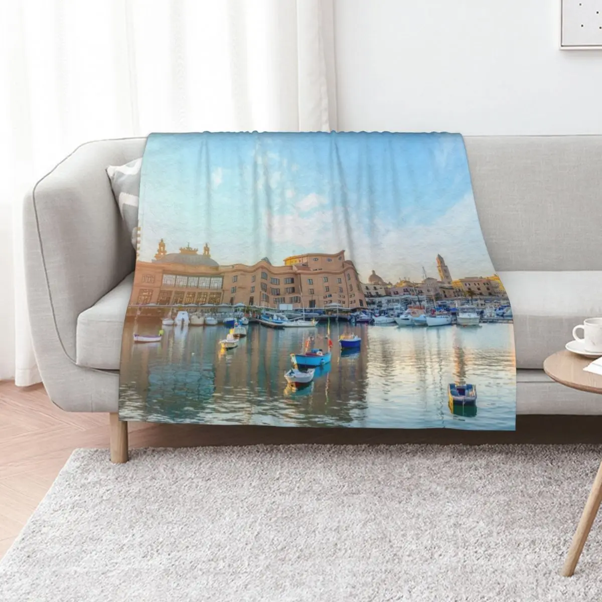 Panorama of Bari, Italy Throw Blanket Summer Loose Luxury St Stuffeds christmas decoration For Sofa Thin Blankets