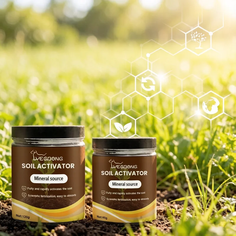 Activador de Suelo con Nutrientes Orgánicos para Plantas, Fertilizante que Mejora la Germinación de Semillas, Estimula el Crecimiento de Raíces, para Plantas en Maceta de Interior y Exterior