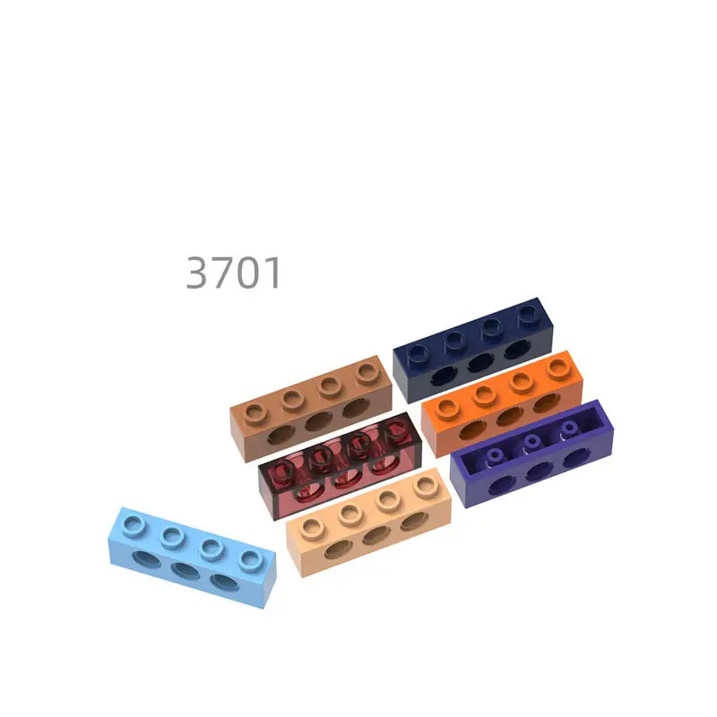 69pcs MOC Compatible Parts 3701 & 724670 Brick 1 x 4 [3 Pin Holes] Building Blocks Bricks DIY