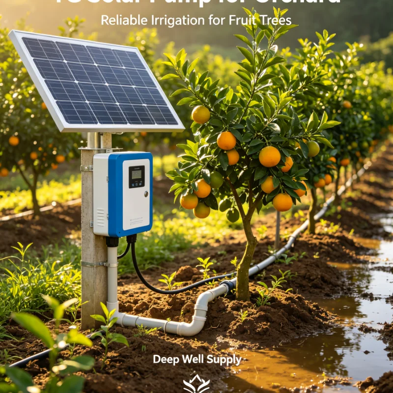 Customized Professional Reliable Durable Solar Powered Submersible Pump High Flow For Deep Well Agriculture Irrigation