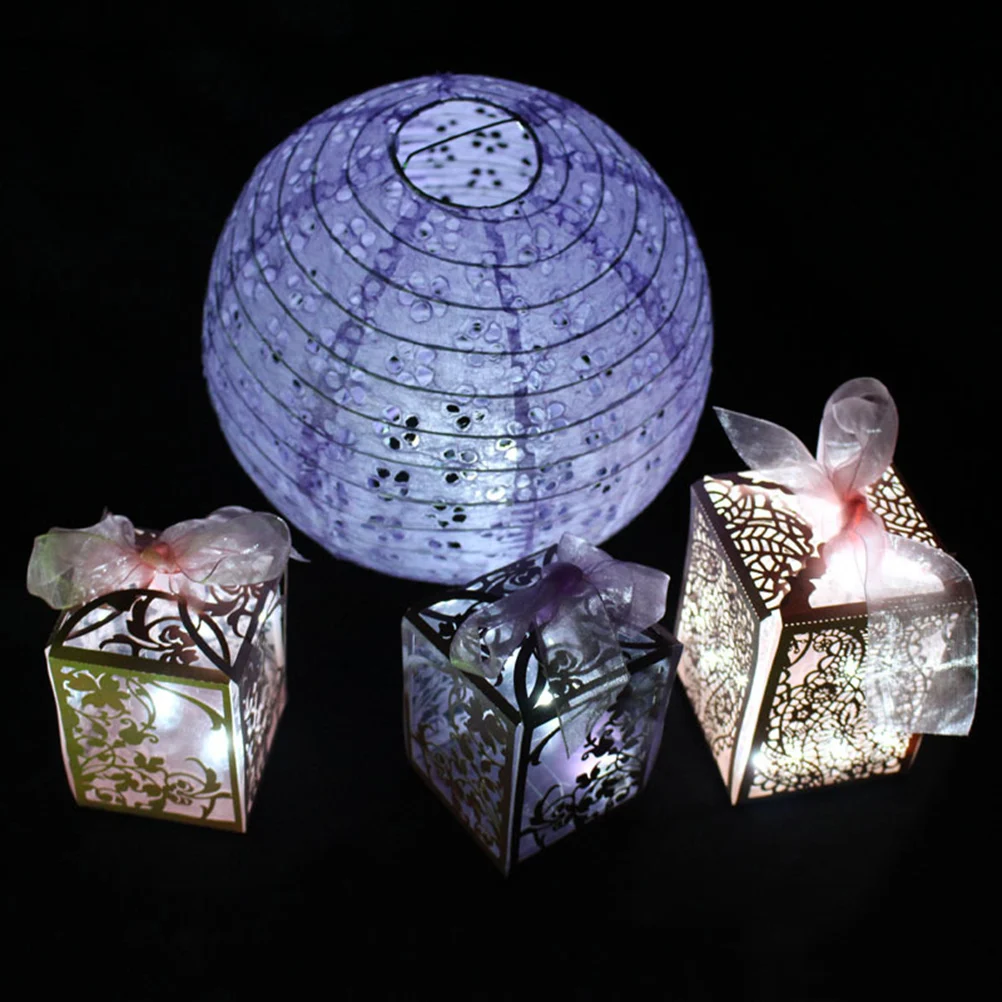

10 PCS Glowing Balloon Light Decoration Christmas Lamp Paper Mini Balloons Lights LED