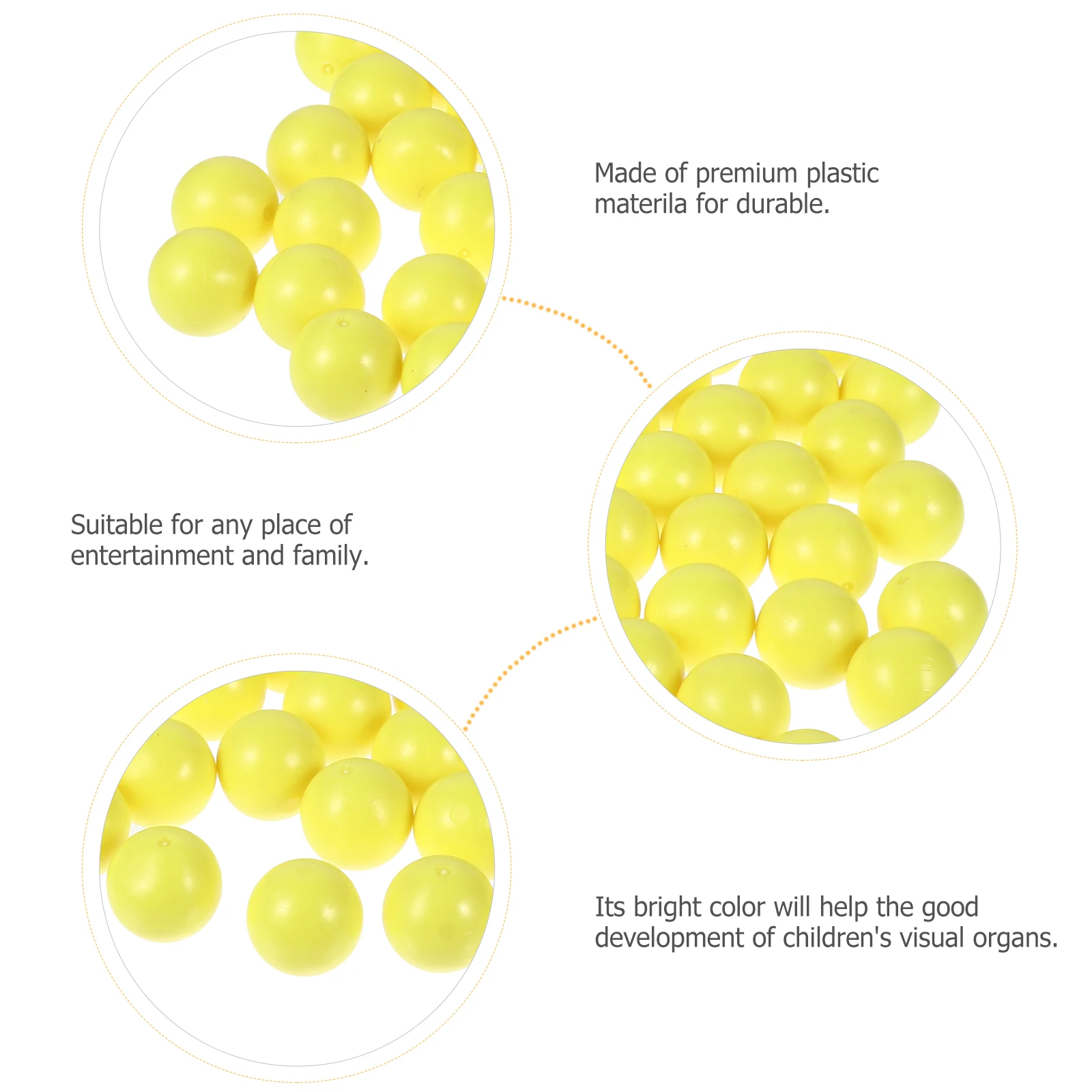 

100 Pcs Kids Plastic Balls Baby Toys Probability Learning Toos School Teaching Child Shaped