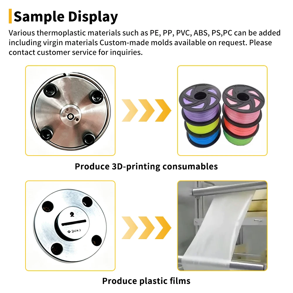 Desktop Conical Twin‑Screw Extruder 0.1‑3 KG Per Hour Pelletizing Profile Extrusion Machine for Plastic Modification 3D Filament