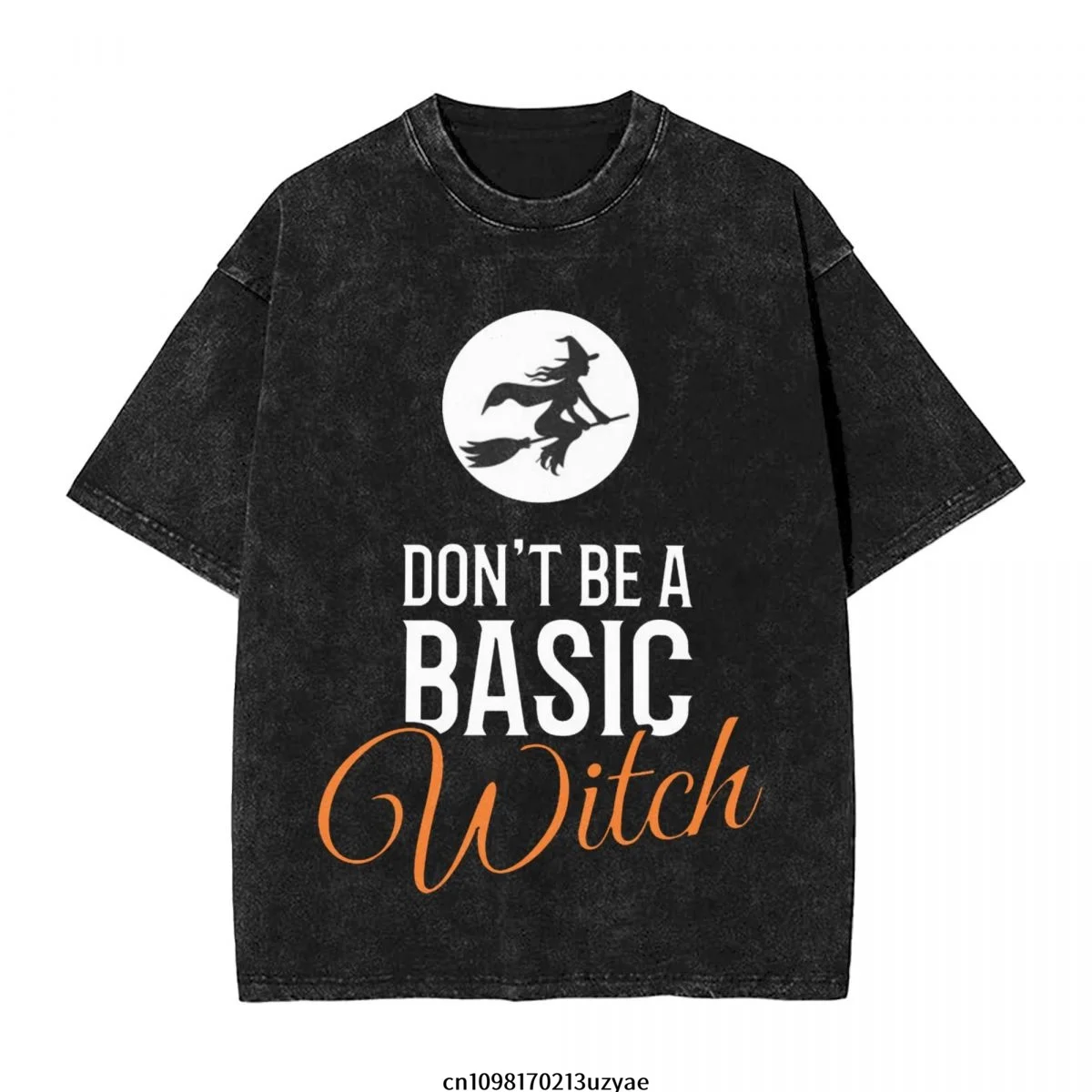 

Мужская винтажная хлопковая футболка с короткими рукавами Don't Be A Basic Witch, летняя футболка в стиле хип-хоп