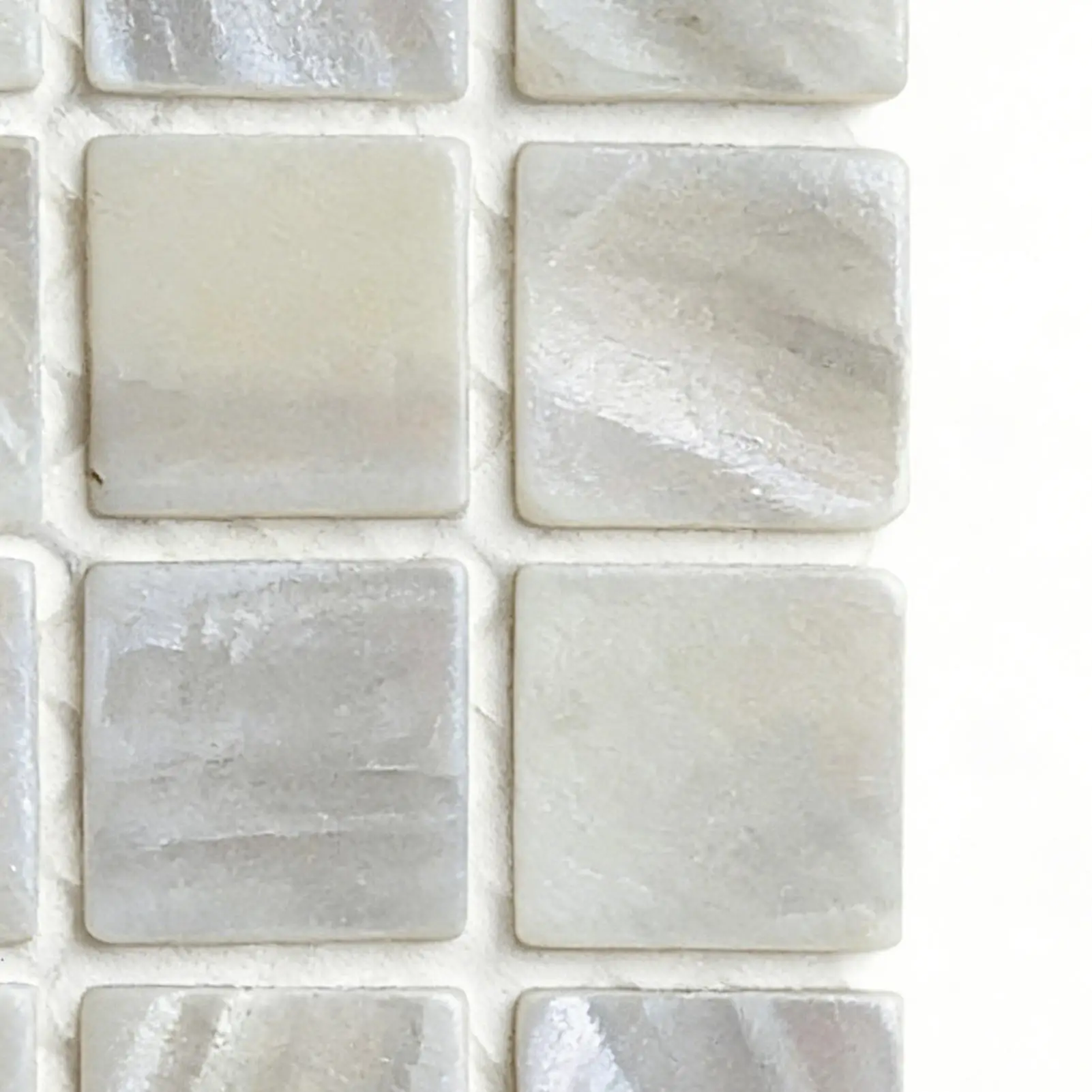 Table Coasters Mother Of Pearl Square Desk Mat 3.35 Inches Modern Coasters For Tea Wedding Bar Outdoor Home Coffee Drinks