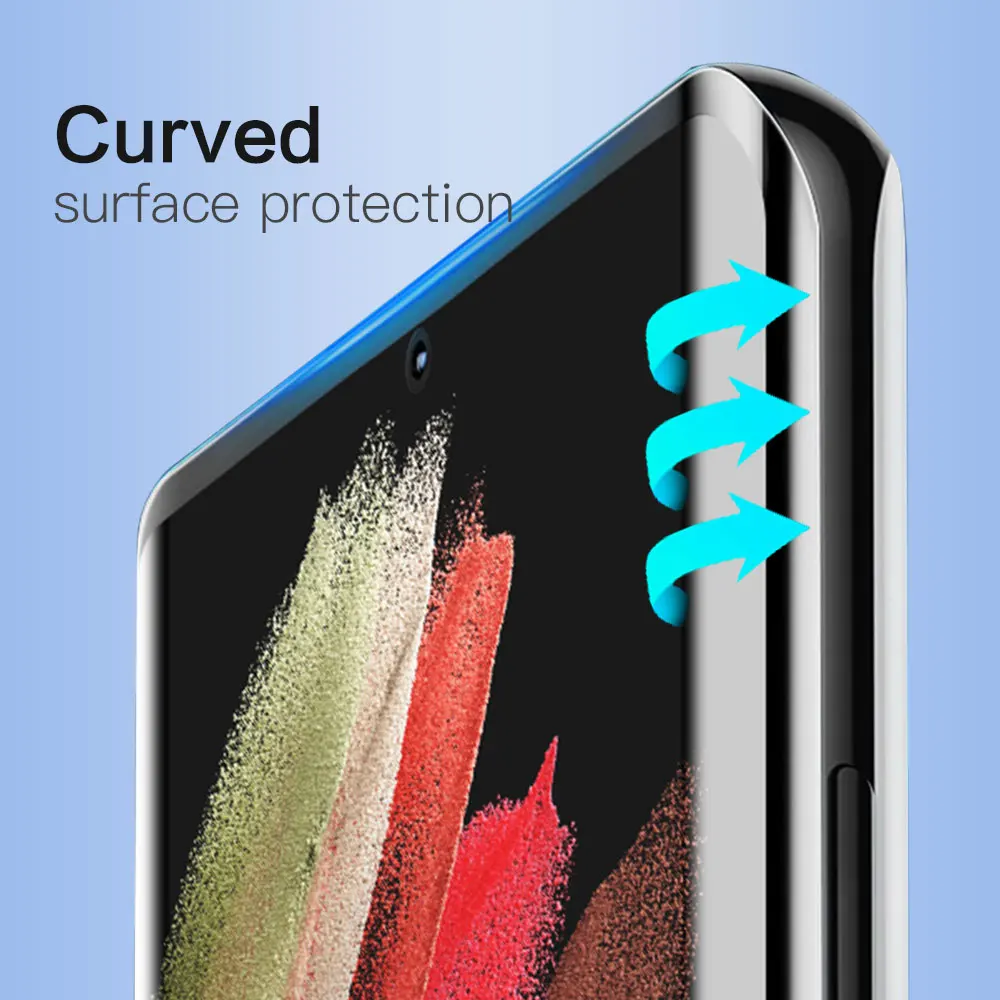 2/1Pcs Phone Screen Protector for Samsung Glalxy S22 5G Ultra S21 Plus S20 Fe Tempered Glass S10 Lite S 10E S9 Protective Film