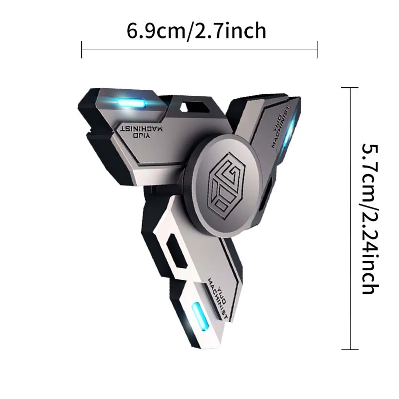 Metalowa zabawka Premium Fidget Toy - Spinner kolekcjonerski ze stopu EDC, ręcznie wykonany żyroskop do łagodzenia stresu i zarządzania lękami