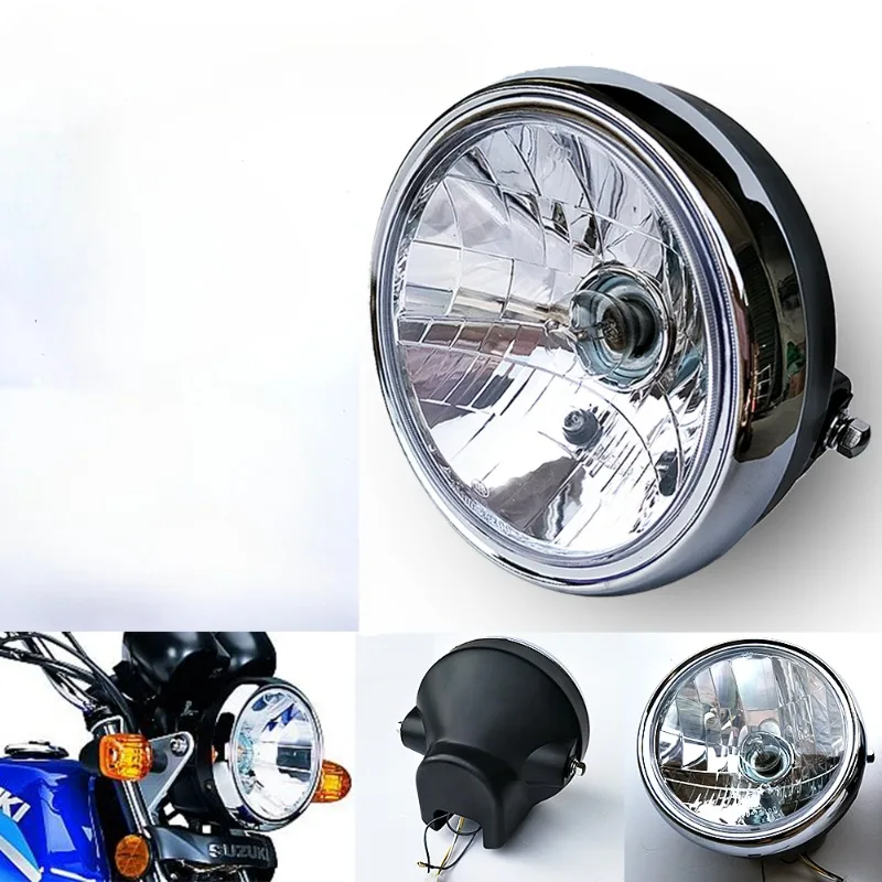 Motorcycle Head Light for Haojue Suzuki Qingqi EN125-2F2A3F Headlight EN150 Headlight Assembly Head Round Light