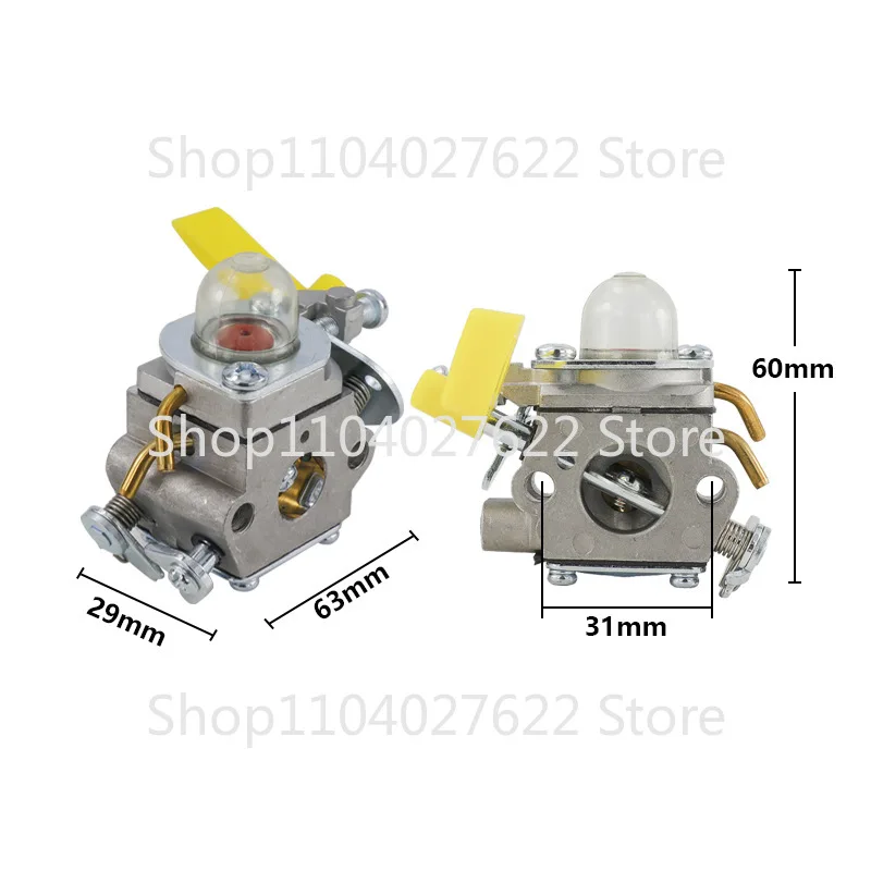 Imagem -02 - Carburador para Homelite Ryobi Aparador Blower para Zama C1u-h60 Carb Substituir 308054003 985624001 3074504 Ferramenta de Jardim 26cc 33cc