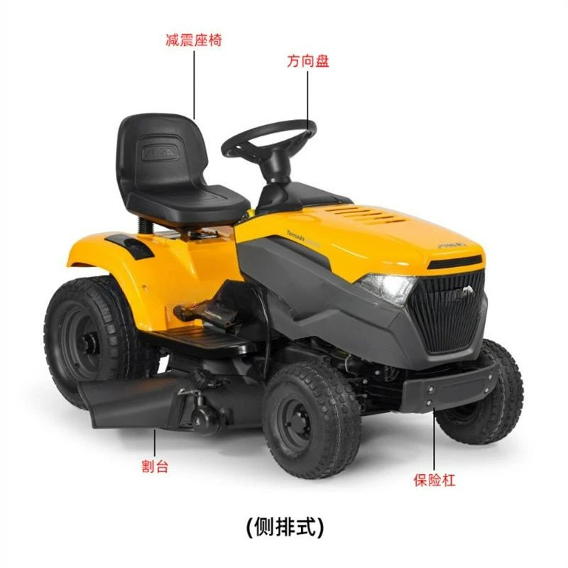 Seien Sie geeignet für seitliches Jäten von Autos, Rasenwagen TORNADO 5108W, anpassbare Reitrasenmaschinen