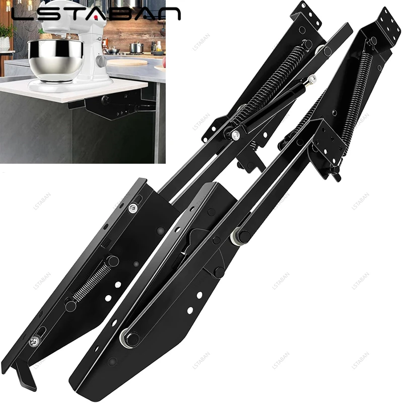 Heavy Duty Mechanism Hydraulic Lifting Spring Hinge Kitchen Cabinet Damping Lifting Hinge Stand Cake Mixer Coffee Machine Lift
