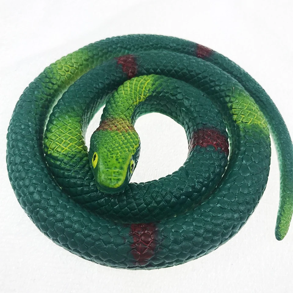 Zuzer Serpent En Caoutchouc Réaliste 110 Cm – Fausse Serpillère Avec Ficelle Et Pince Pour Farces Et Poisson D’Avril