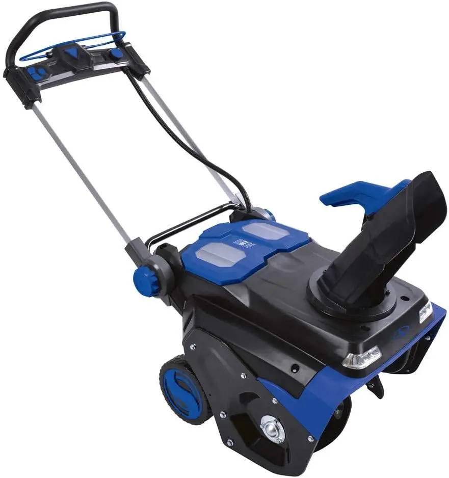 ION100V-21SB-CT 21-Inch 100-Volt Max 5Ah Brushless Lithium-iON Cordless Snow Blower, Blue/Black