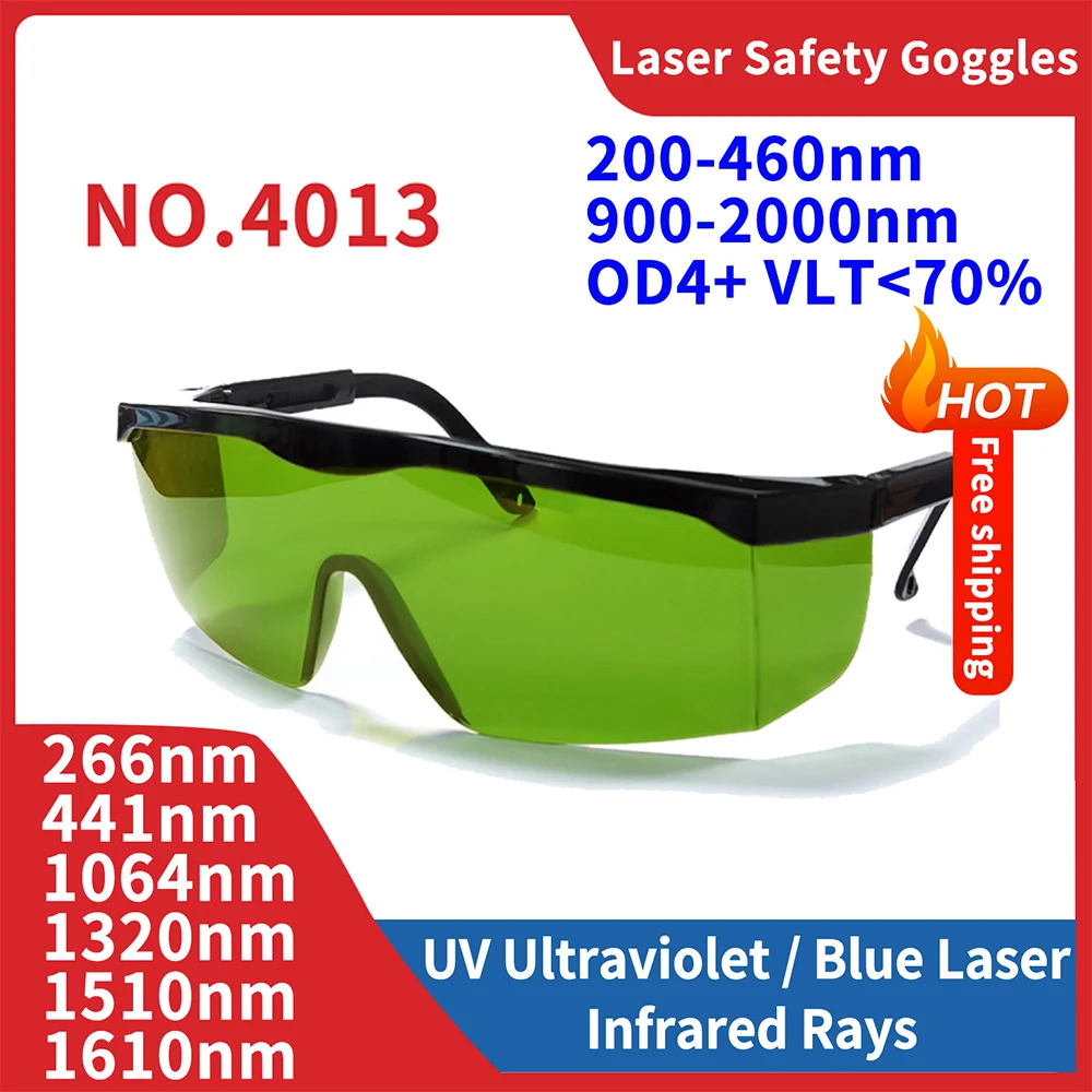 Laser Safety Eye Goggles Small Protective Glasses Ray UV Protection Eyewear for Laser ND YAG Machine Work 1064nm Infrared 355nm