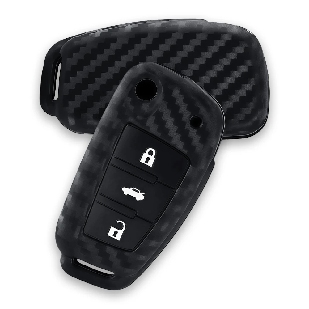 High Quality Silicone Key Case Cover Shell for Audi A4 B7 A6 C6 4f 8v A3 8p A1 A3 Remote Key Holder Jacket Accessories Fob