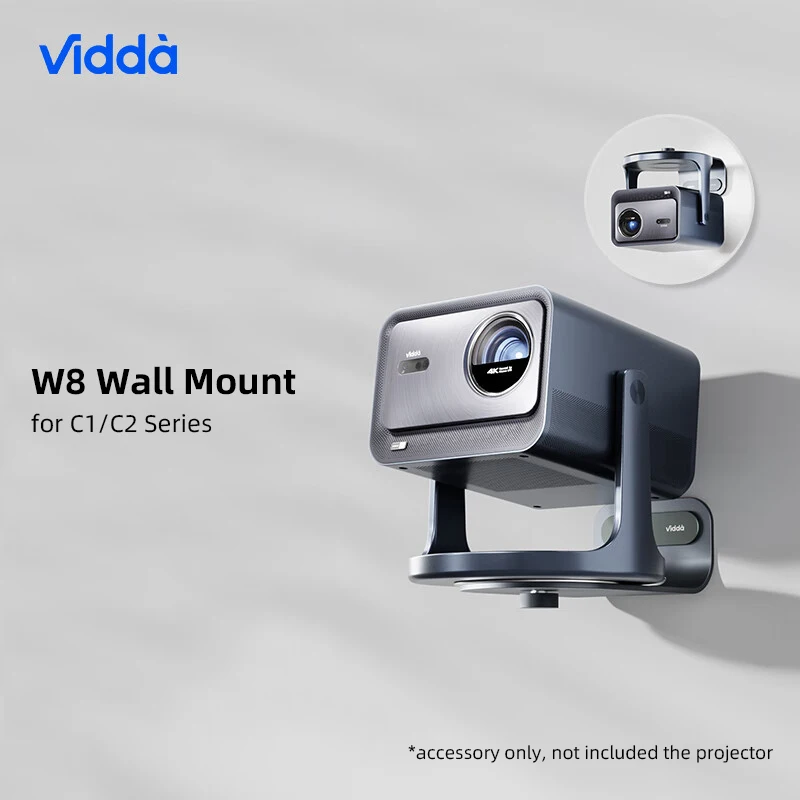 Vidda ASW8 Wall Mount Stand for C1/C2 Projector Accessories,Home Projector Wall Bracket Aluminum Alloy Hanger Universal Style