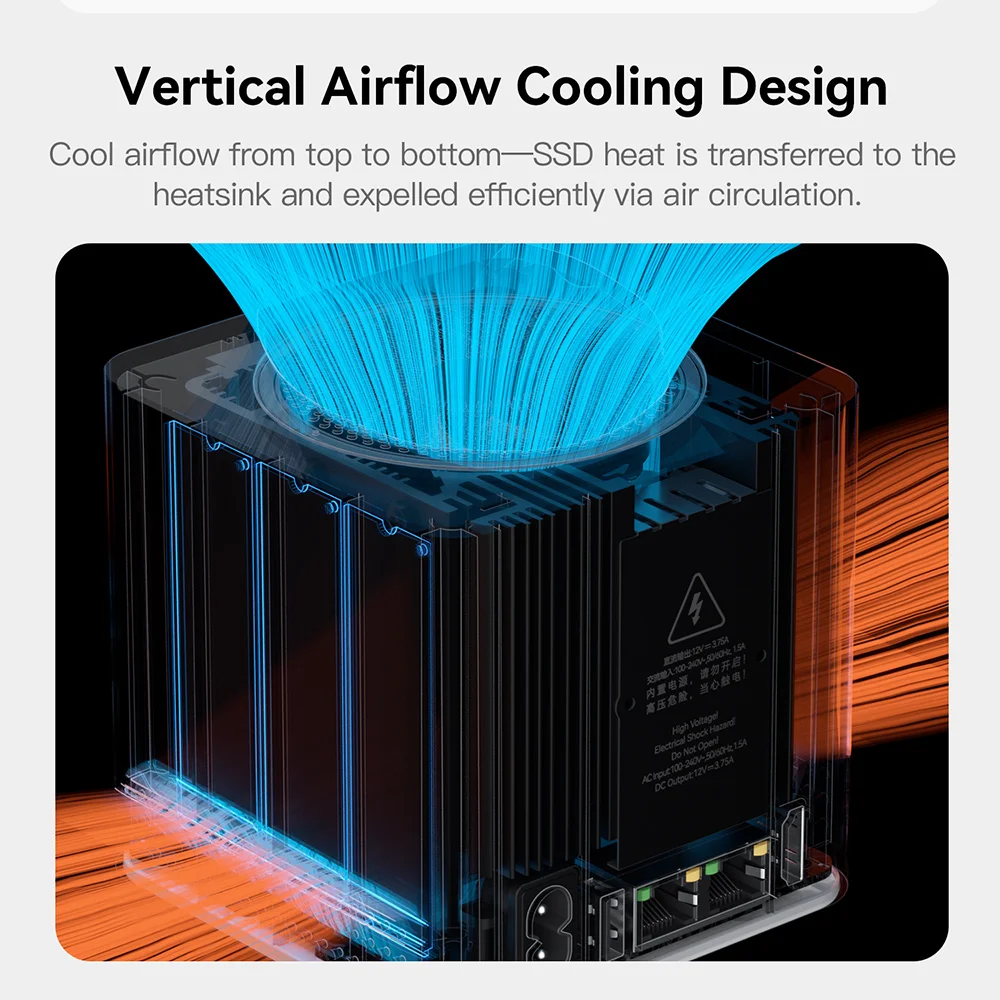 Stockage réseau domestique MINI hôte Beelink ME Mini NAS Intel Twin Lake N150 LPDDR5 4800MHz 12GB RAM 2T SSD WiFi6 4K double 2.5 Lan