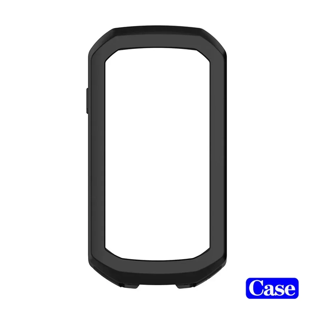 Silicone Case & Hydrogel Film for Garmin Edge 1050 GPS Stopwatch Bumper Screen Protector Cover for Garmin Edge 1050 Accessories