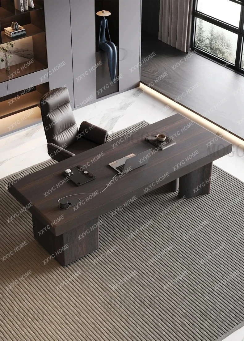 

Minimalist Desk Solid Wood Adult Home Light Luxury Study Living Room Office Computer Desk Desktop