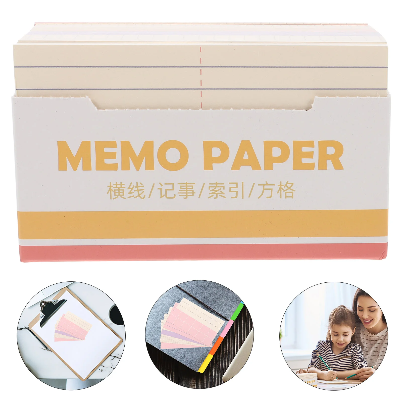 180 Sheets Index Card Notes School Supplies Spiral Cards to Do Notebook Boxed Lined Business Paper Small Office