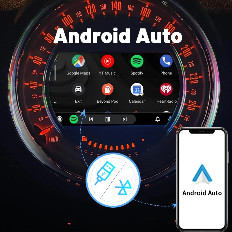 Беспроводной Android авто Apple CarPlay для Mini R55 R56 R57 R58 R59 R60 R61 F54 F55 Clubman Countryman Hardtop John Cooper F56 F57