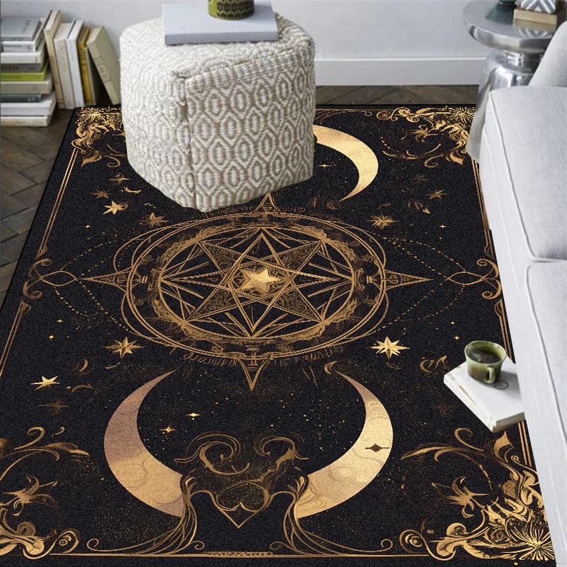 Bohemian Starlit Skycarpet Living Room Luxury Decoration Home Non-slip Sofa Area Rugs Bedroom Bedside Children Plush Floor Mats