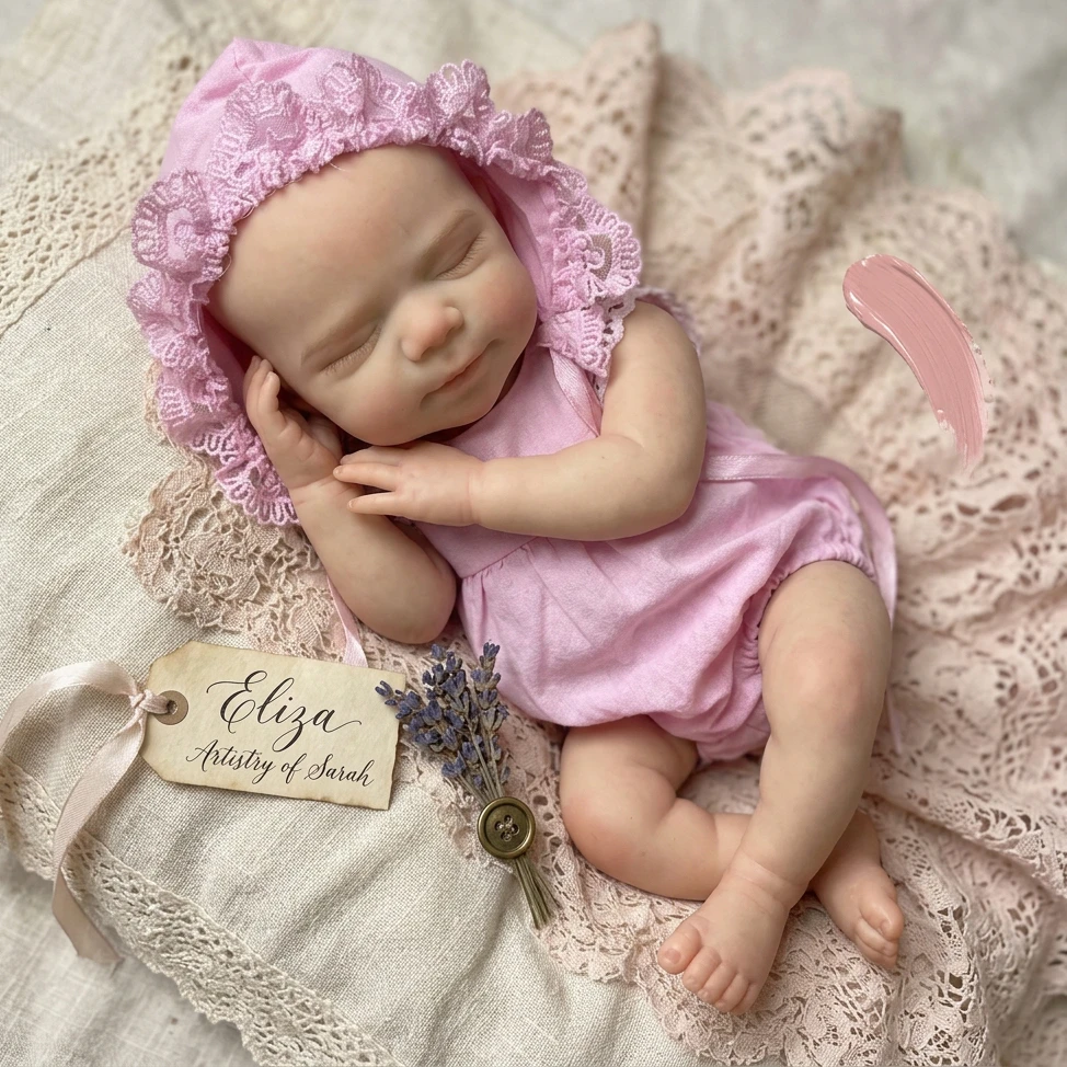 OtardDolls 13 Inch Pascale Soft Silicone Girl Bebe Newborn Baby реборн For Birthday Gifts Handmade Newborn Baby Doll image 3