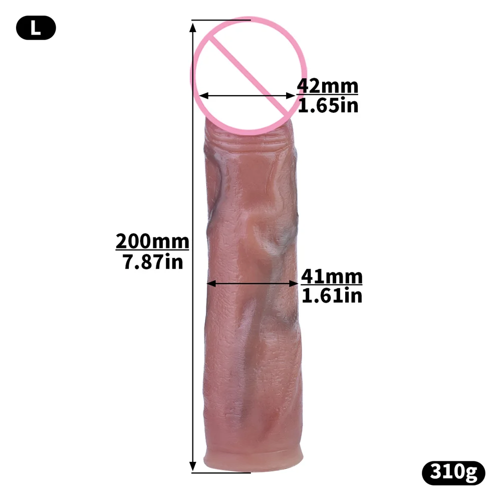 LEZEE 3 Sizes Realistic Dildo Urethral For FRRK-401 402 403 404 405 406 407 408 409 410 3176 Negative Chastity Cage Device Only