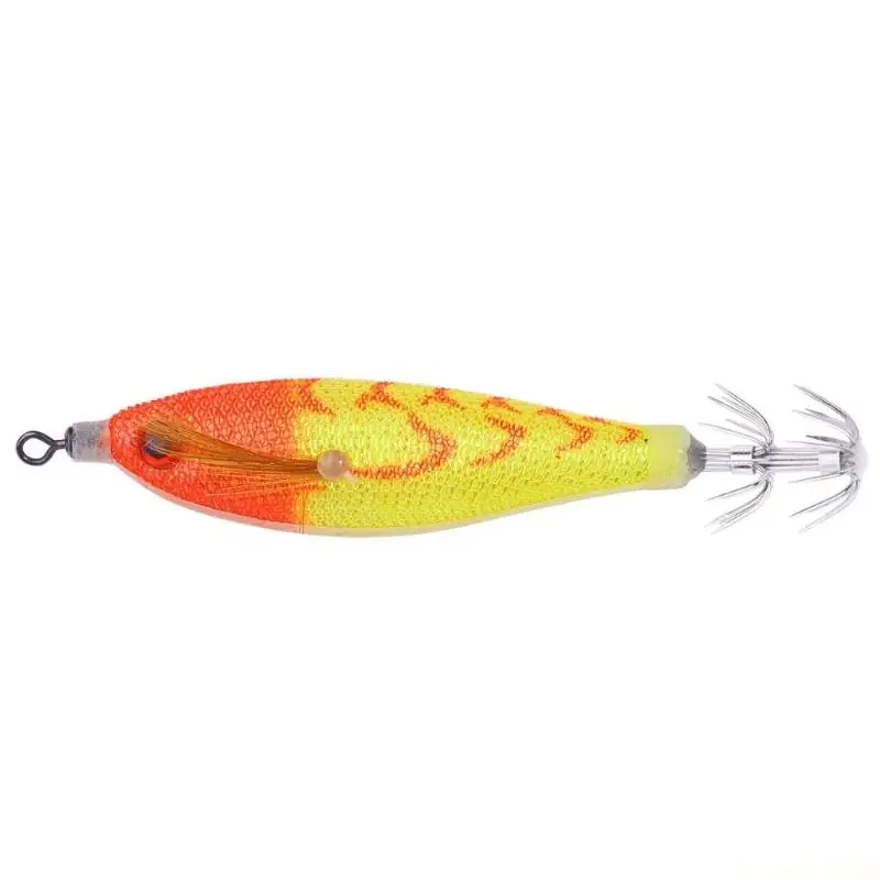 M5TC Fluorescent Squid Jig Cuttlefish Hook Glow Jig Saltwater Fishing Tackle