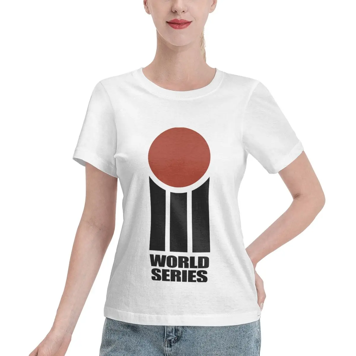 Discount World Series Cricket (with Correct Font) Women's T-shirt Aesthetic Wholesale Blank Tee