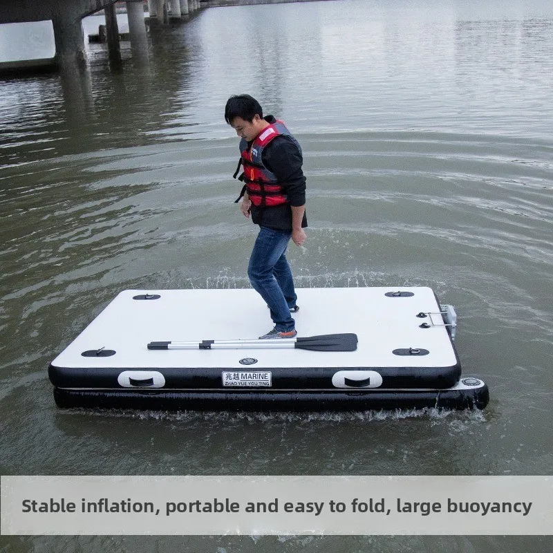 Fishing Floating Platform Luya Multi-air Chamber Floating Folding Floating Luya Fishing Platform Can Be Equipped with Outboard M