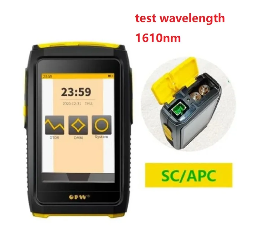 New 1610nm 20dB Optical Reflector Active Fiber Live Tester Optical Reflectometer Touch Screen OPM VFL iOLA