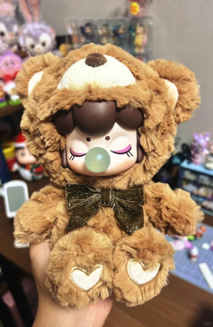 Rolifed Original Nanci Chocolate Delight Plush Bear Series Blind Box, Big Soft Vinyl Plush Doll, New Cute Collectible Figure