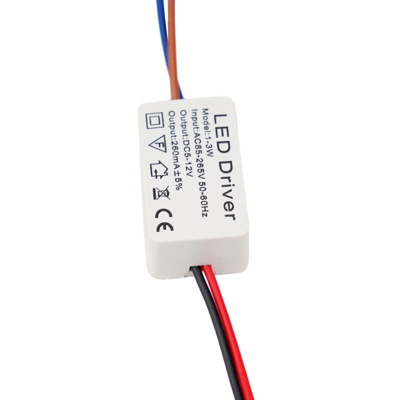 LED Driver 1-3W 3-5W 4-7W 8-12W 12-18W 18-24W Light Transformer Constant Current Driver Transformer Power Supply 260mA