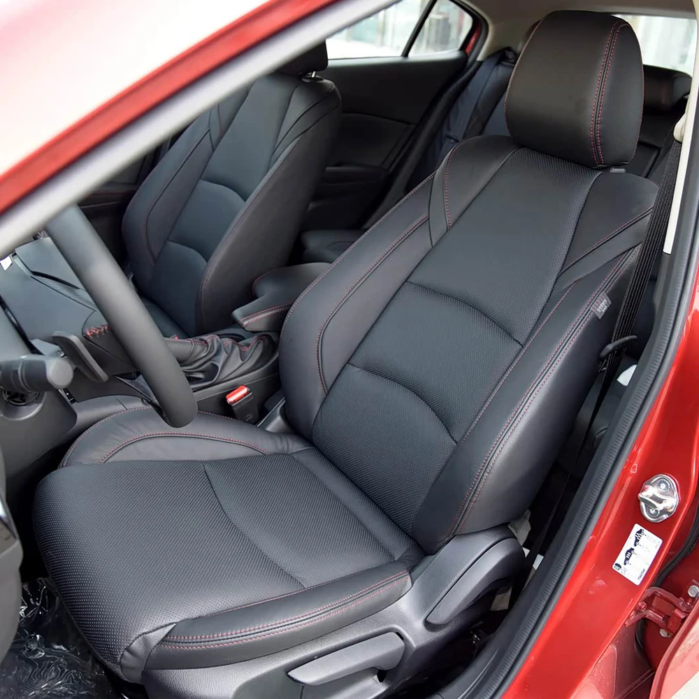 Car Special Seat Cover For Mazda 3 Axela 2014 2015 2016 2017 2018 PU Leather Seat Cushion Protector Car Seat Covers